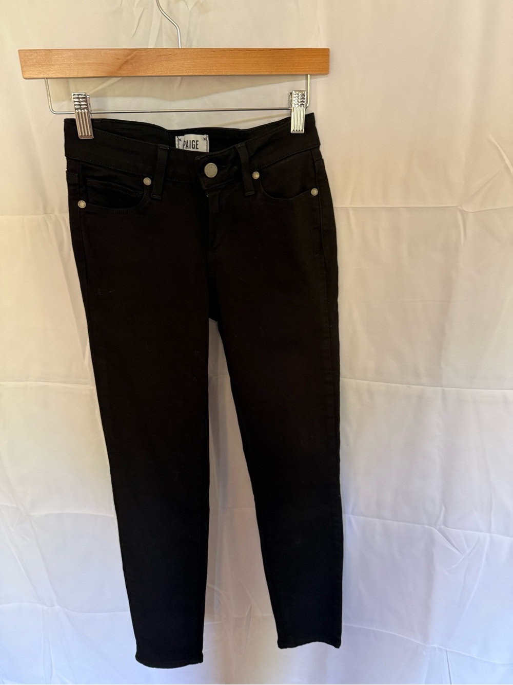 PAIGE Women's Black Skinny Jeans - Classic High-Rise Fit